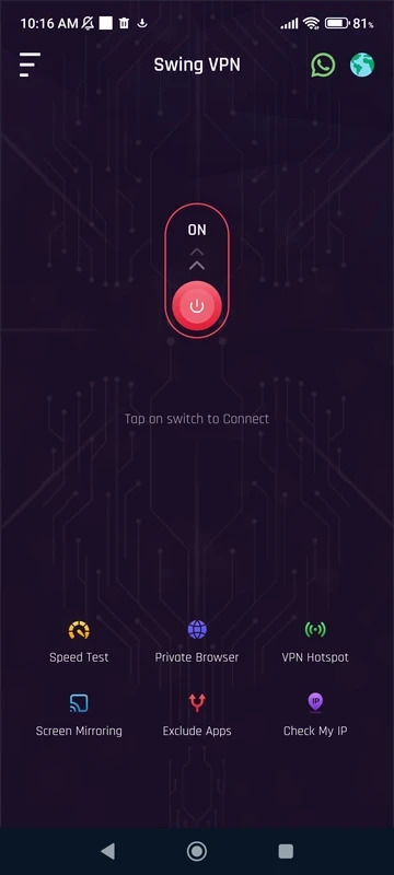 Swing VPN — captura de tela 5
