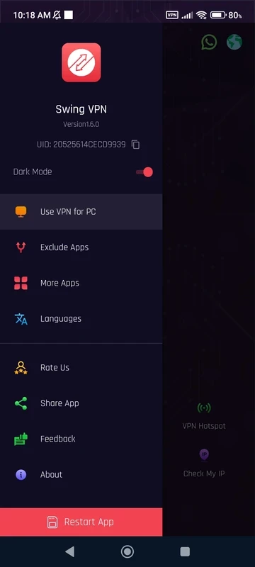 Swing VPN — captura de tela 6